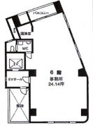桜井ビル（新川）6F平面図